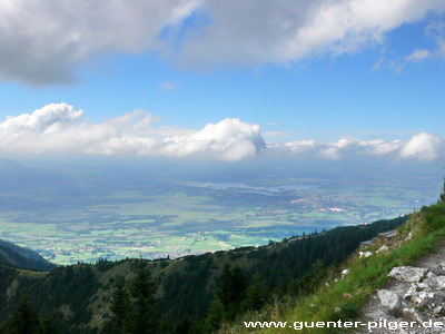 Blick vom Heimgarten Richtung Norden 