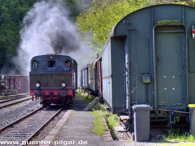 Rangieren am Bahnhof Zementfabrik