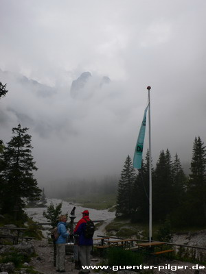 Blick von der Hütte auf den Talabschluss