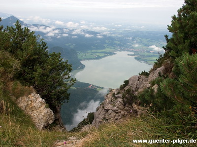 Der Kochelsee beim Aufstieg