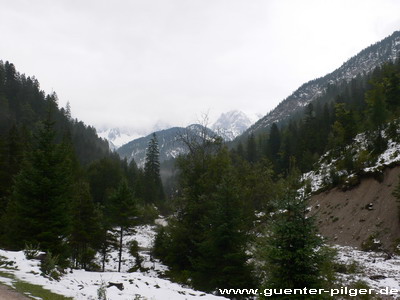 Im Gleirschtal auf dem Weg zur Alm