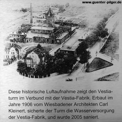 Vestiaturm Gelsenkirchen - Hinweistafel