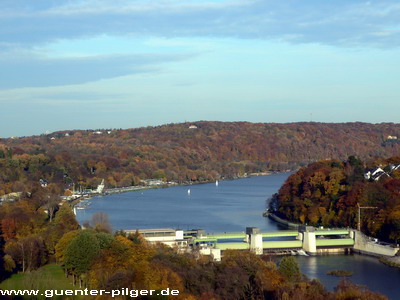 Baldeneysee mit Wehr