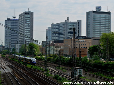 Blick von der Hans-Böckler-Strasse