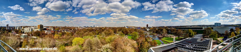 Aussicht vom Grugaturm in Essen