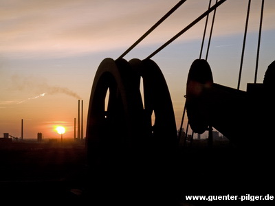 Sonnenuntergang auf dem Hochofen