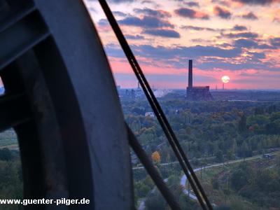 Sonnenuntergang auf dem Hochofen