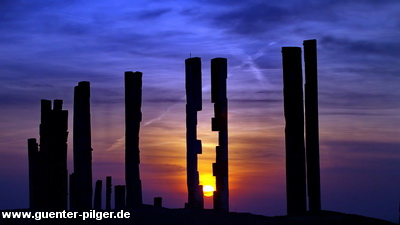 Sonnnenuntergang auf Halde Haniel