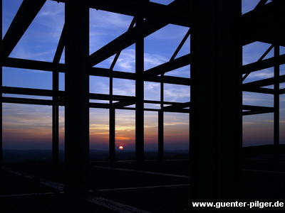 Sonnenuntergang auf der Halde Norddeutschland