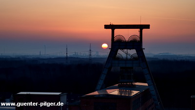 Sonnenuntergang Zeche Ewald