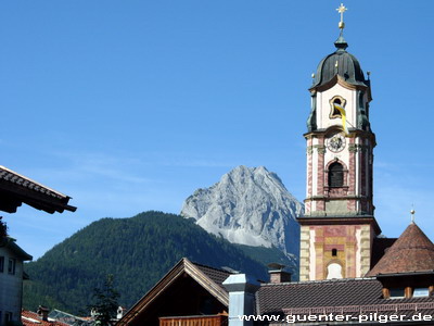 Blick von Mittenwald auf Grünkopf