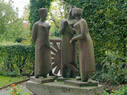 Schwatzende Frauen (1954) von Herbert Lungwitz (1913)