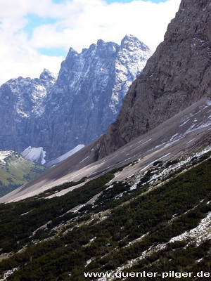 Blick auf die Laliderer Wand Richtung Osten