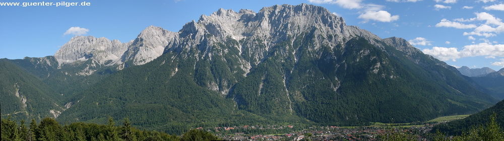 Panoramabild Karwendelwand
