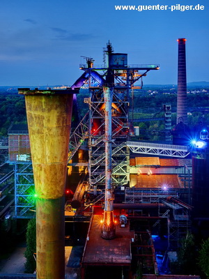 Blick vom Hochofen 5 nach unten