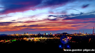 Sonnenuntergang in Duisburg-Bruckhausen