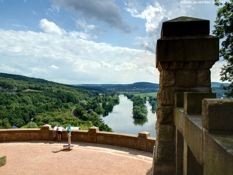 Die Aussicht auf die Ruhr in östlicher Richtung