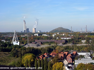 Blick nach Norden auf die Zeche Hugo