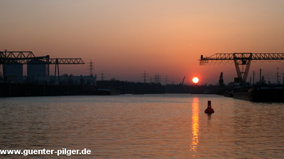 Sonnenuntergang am Rhein-Herne-Kanal