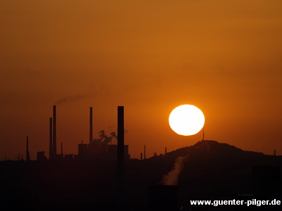 Sonnenuntergang auf dem Tippelsberg in Bochum